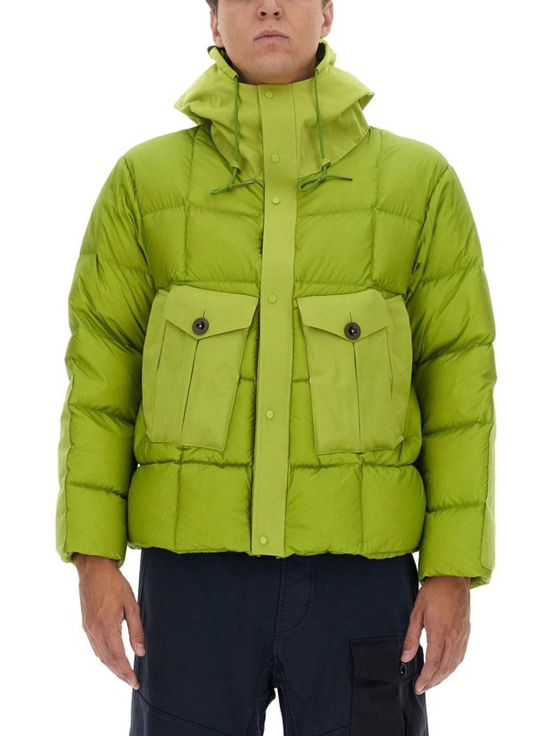 ten c Green Quilted Hood Jacket-picture-16