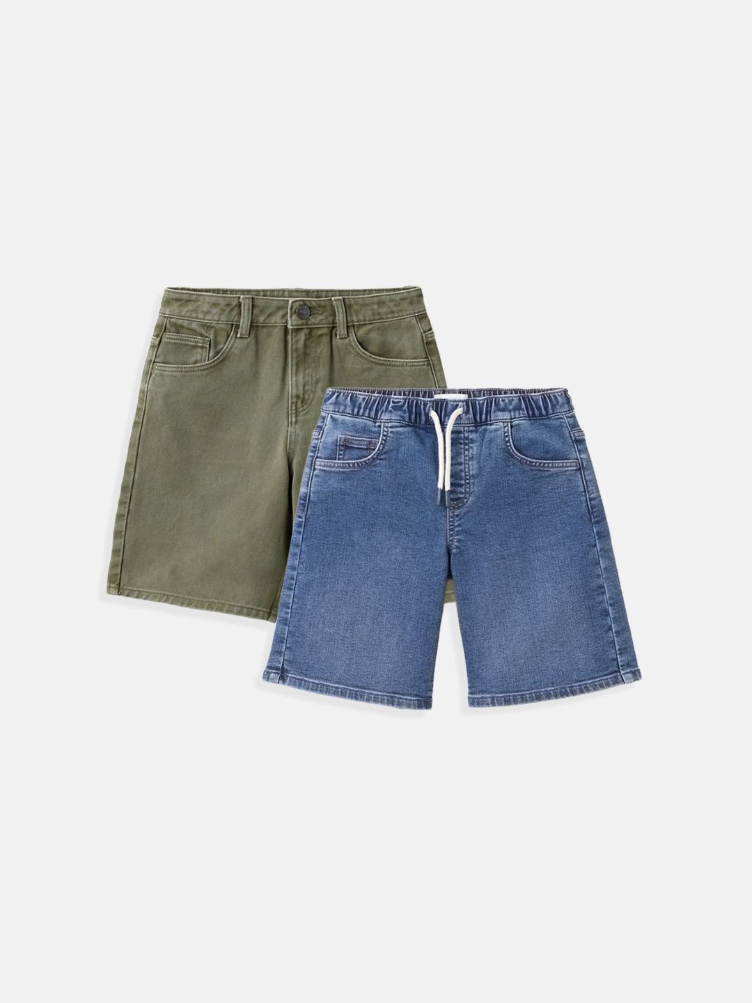 Mango Kids Boys Pack of 2 Denim Shorts-picture-39