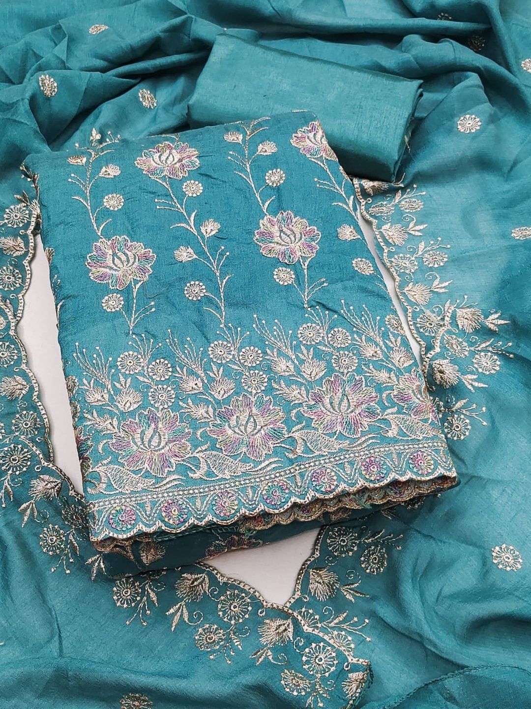 KALINI Embroidered Unstitched Dress Material-picture-32