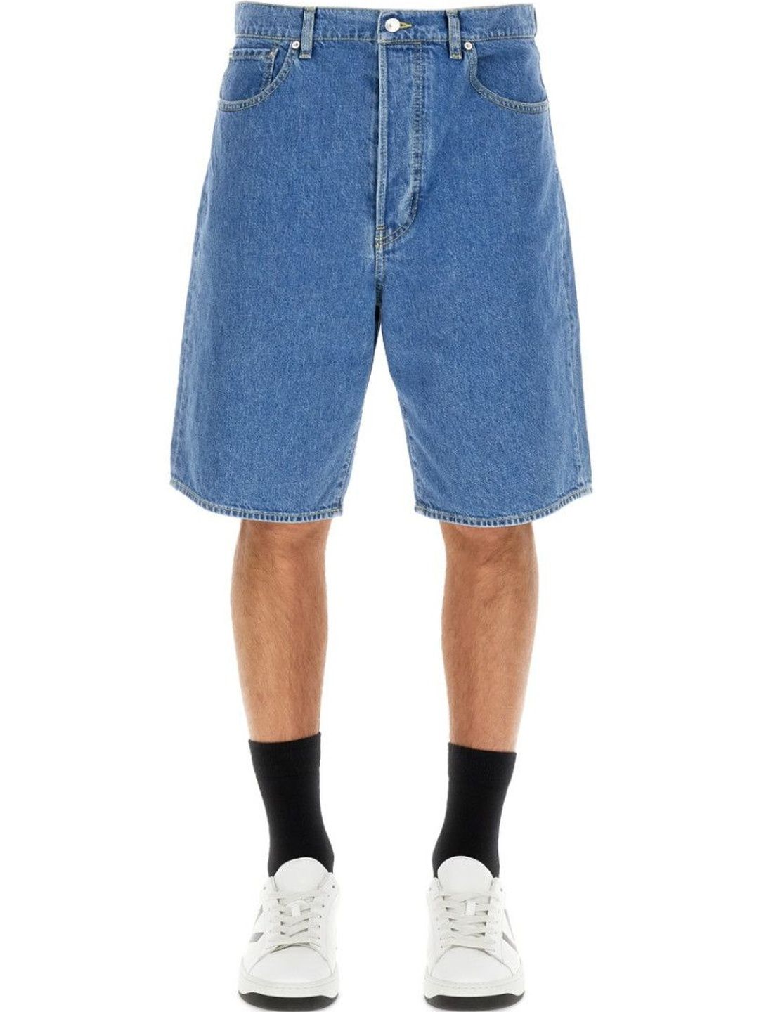 Blue Solid Shorts-image-49
