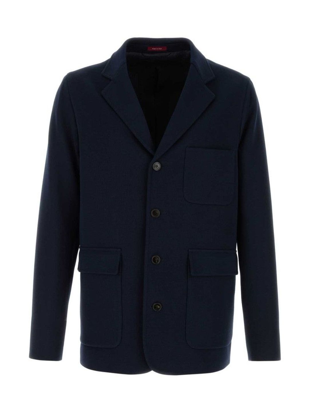 Gucci Navy Blue Notched Lapel Jacket-picture-17