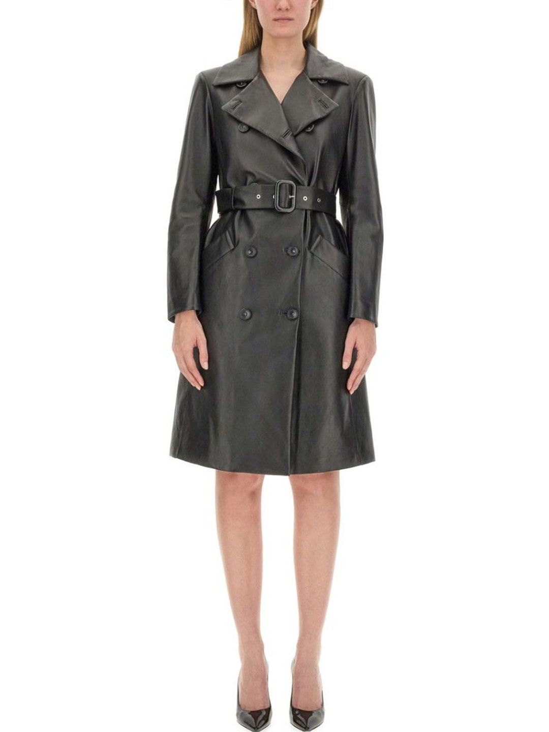 Sportmax Black Solid Notched Lapel Jacket-picture-31