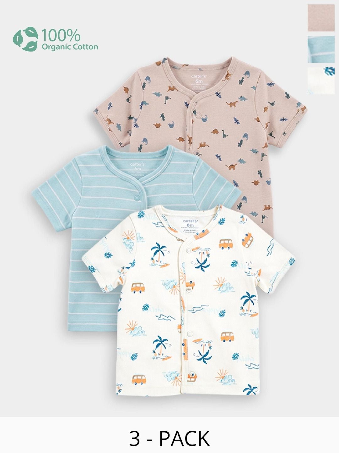 Carter's Boys 3 Printed Organic Cotton T-shirt-picture-35
