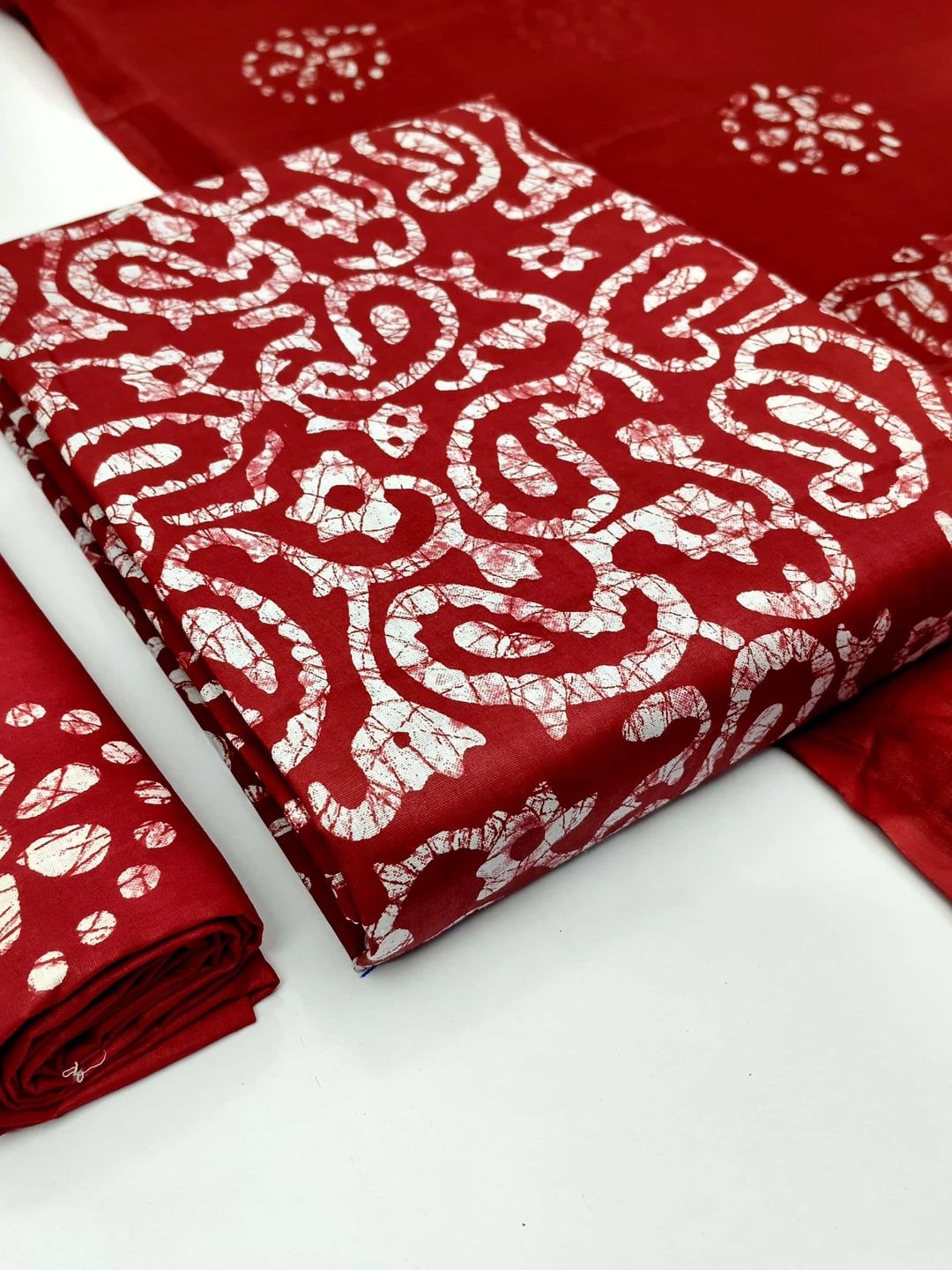 Keshar Printed Pure Cotton Unstitched Dress Material