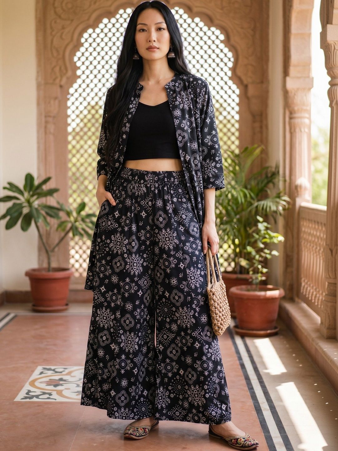 Cot'N Soft Women Ethnic Motifs Printed Ethnic Palazzos-picture-51