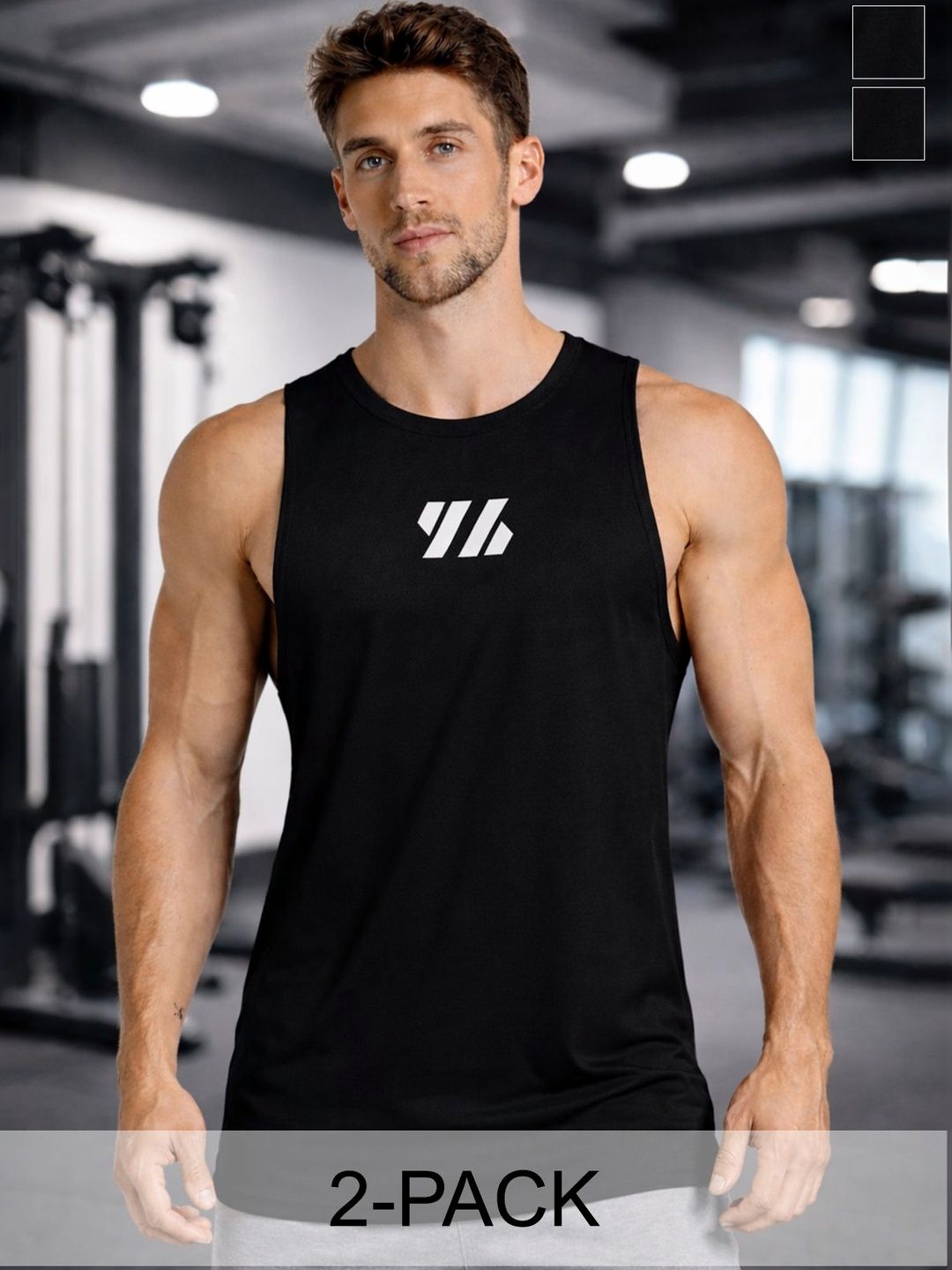 HRX by Hrithik Roshan Pack of 2 Gym Vest-picture-44