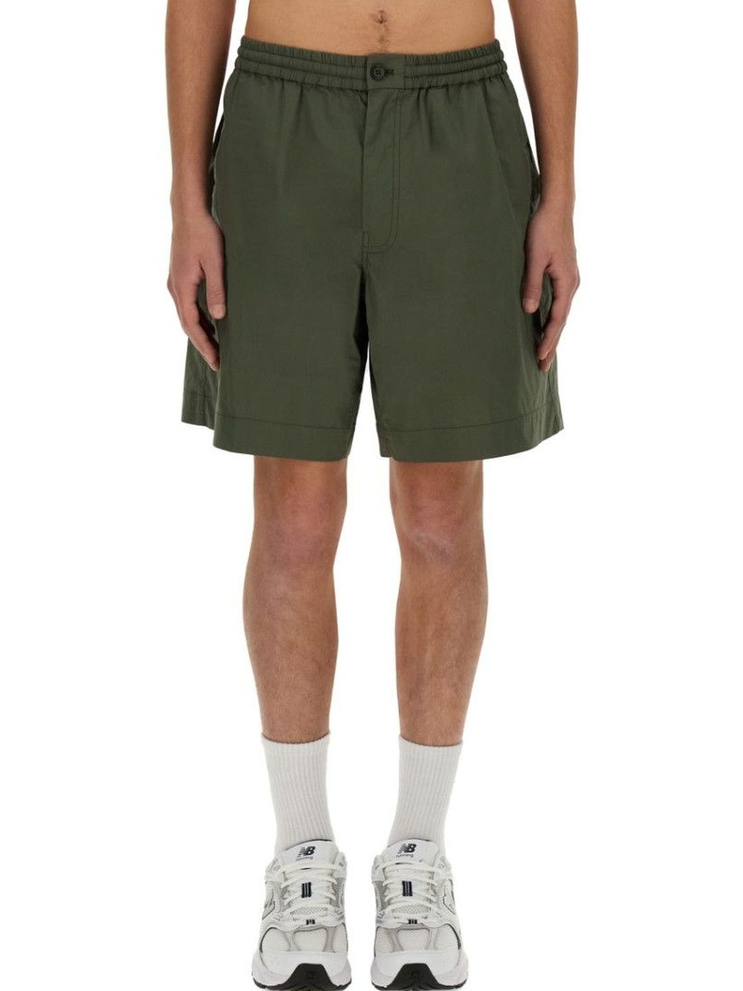 aspesi Khaki Solid Shorts-picture-10