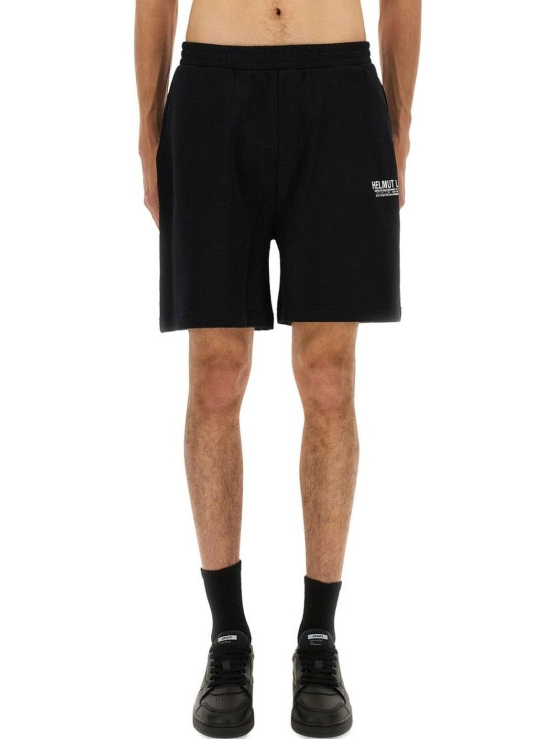 helmut lang Black Logo Shorts-picture-18