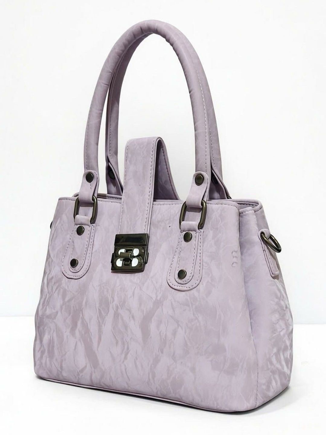 ShopCircuit Textured Structured Handheld Bag with Quilted-picture-11
