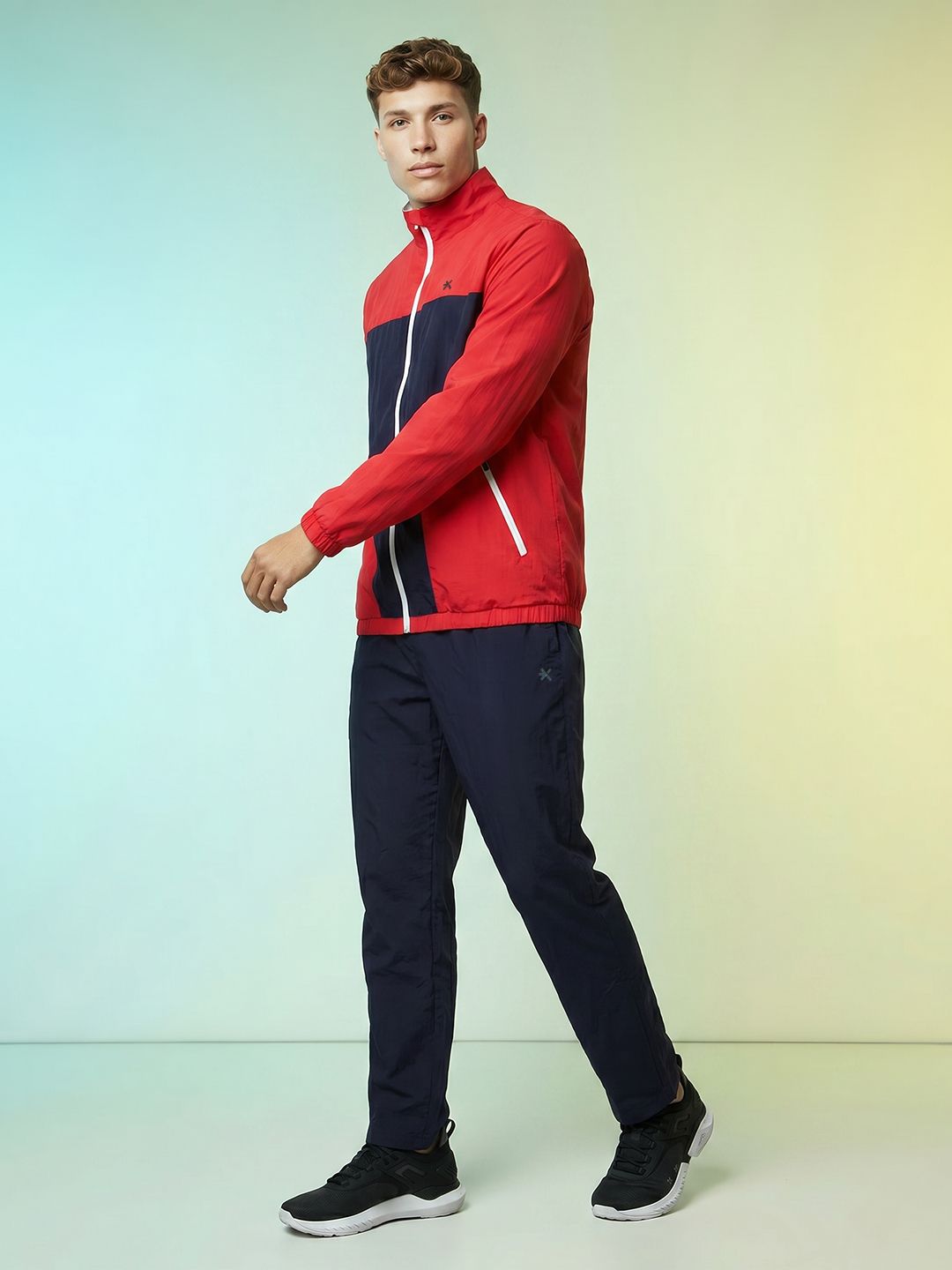 HRX by Hrithik Roshan Colourblocked Rapid Dry Running Track Suits-image-4