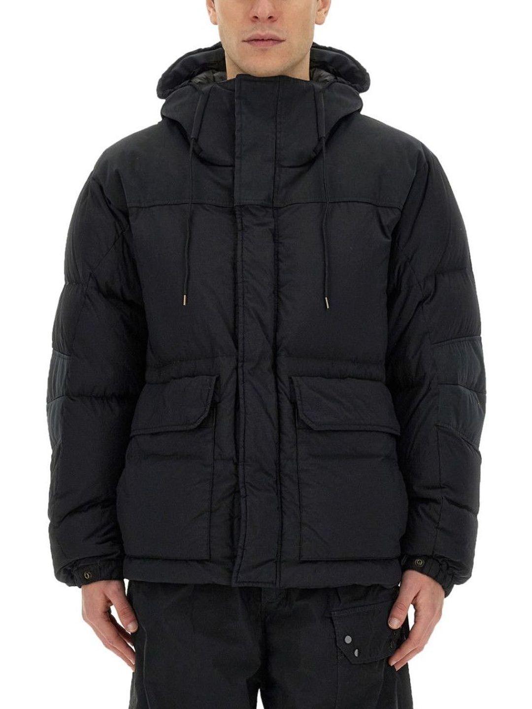 ten c Black Quilted Hood Jacket-picture-21