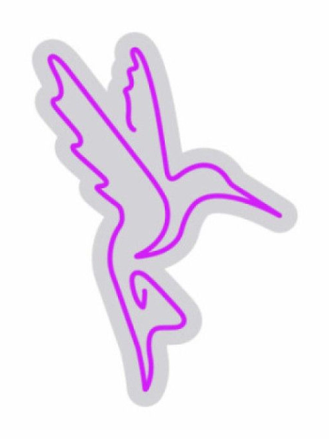 Custom Neon Purple Hummingbird Design Neon Sign-picture-14