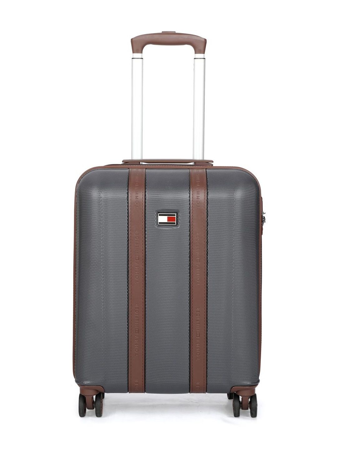 Tommy Hilfiger Textured Polycarbonate 360-Degree Rotation Padded Trolley Bag-picture-13