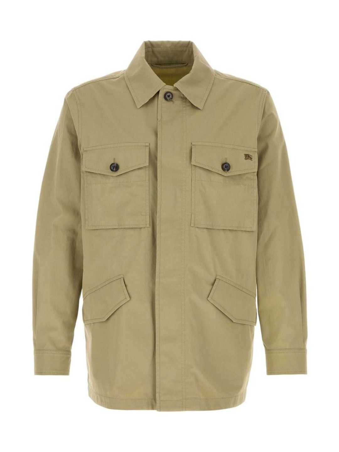 Burberry Green Shirt Collar Jacket-picture-15