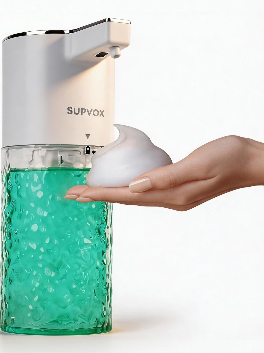 MAYCREATE Transparent Textured Plastic Soap Dispenser-picture-16