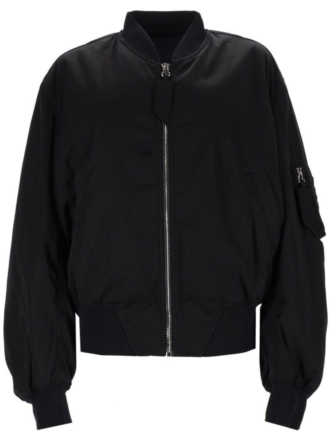 the attico Black Solid Mock Collar Jacket-picture-11