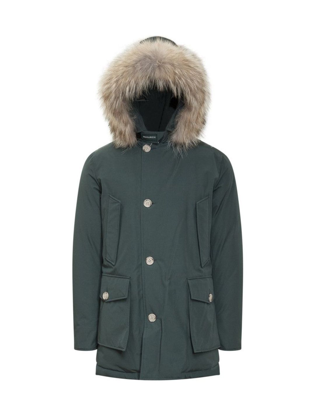 woolrich Green Solid Hood Jackets-picture-51