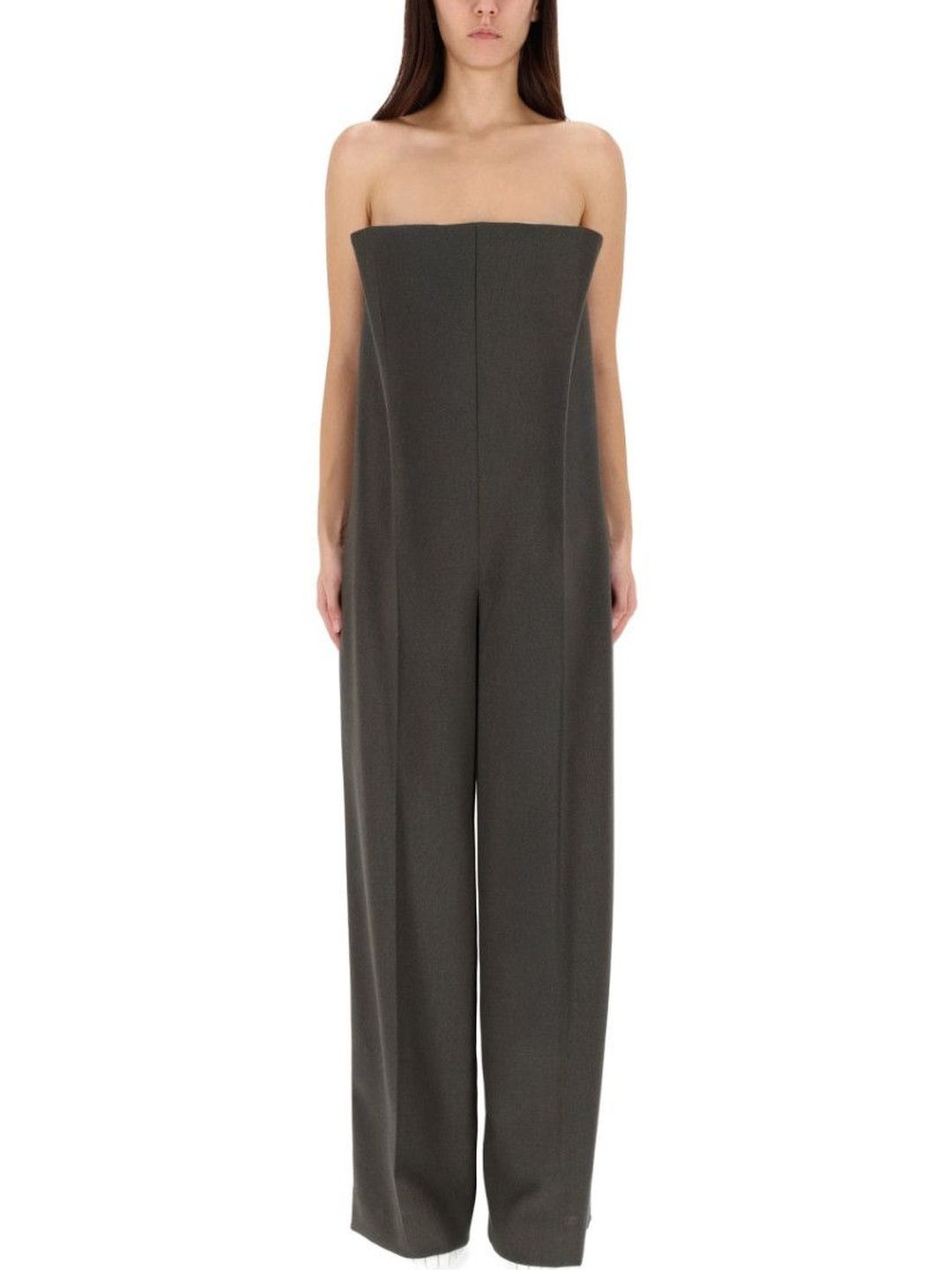 jean paul gaultier Dark Grey Solid Strapless Jumpsuit-picture-19