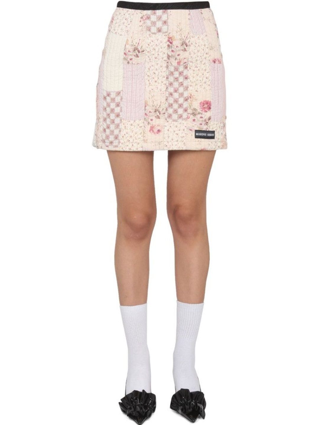 Marine Serre Multicolor Patchwork Mini Skirt-picture-13