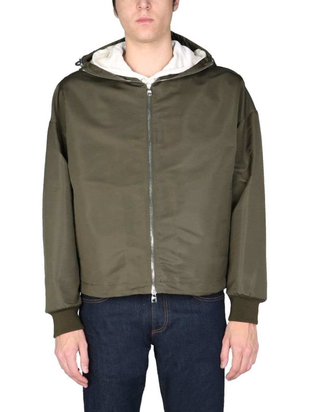 Alexander McQueen Khaki Solid Hood Jackets-picture-47