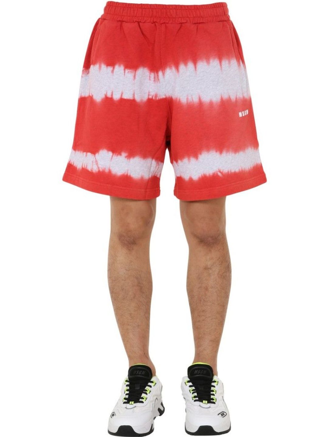 msgm Red Tie-Dye Shorts-picture-34