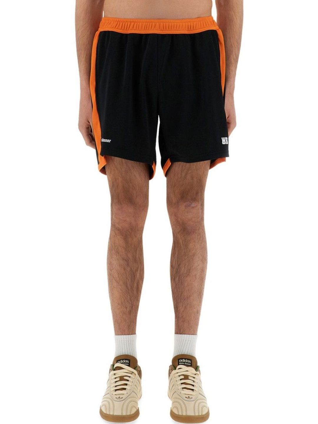 Wales Bonner Black Color Block Shorts-image-0