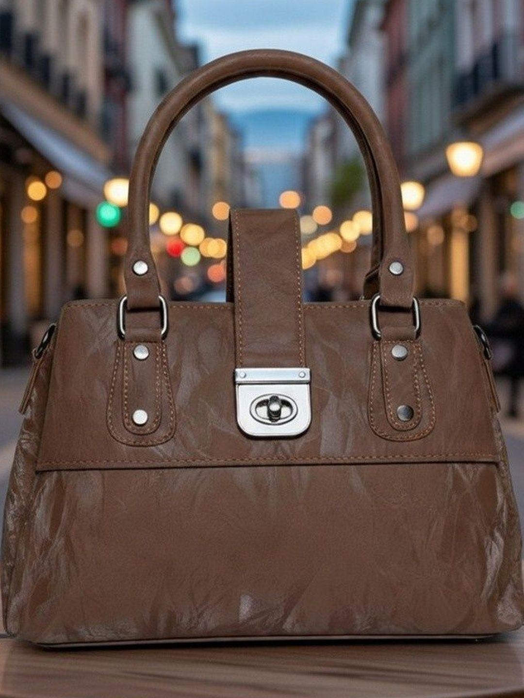 ShopCircuit Textured Structured Handheld Bag-picture-14
