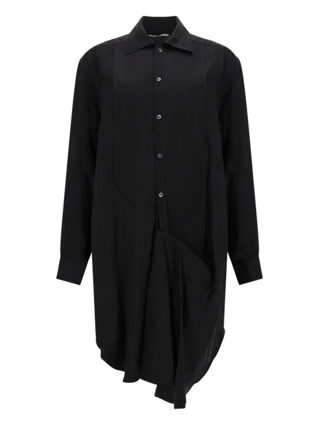 JW Anderson Black Shirt Collar Midi Dress-image-46