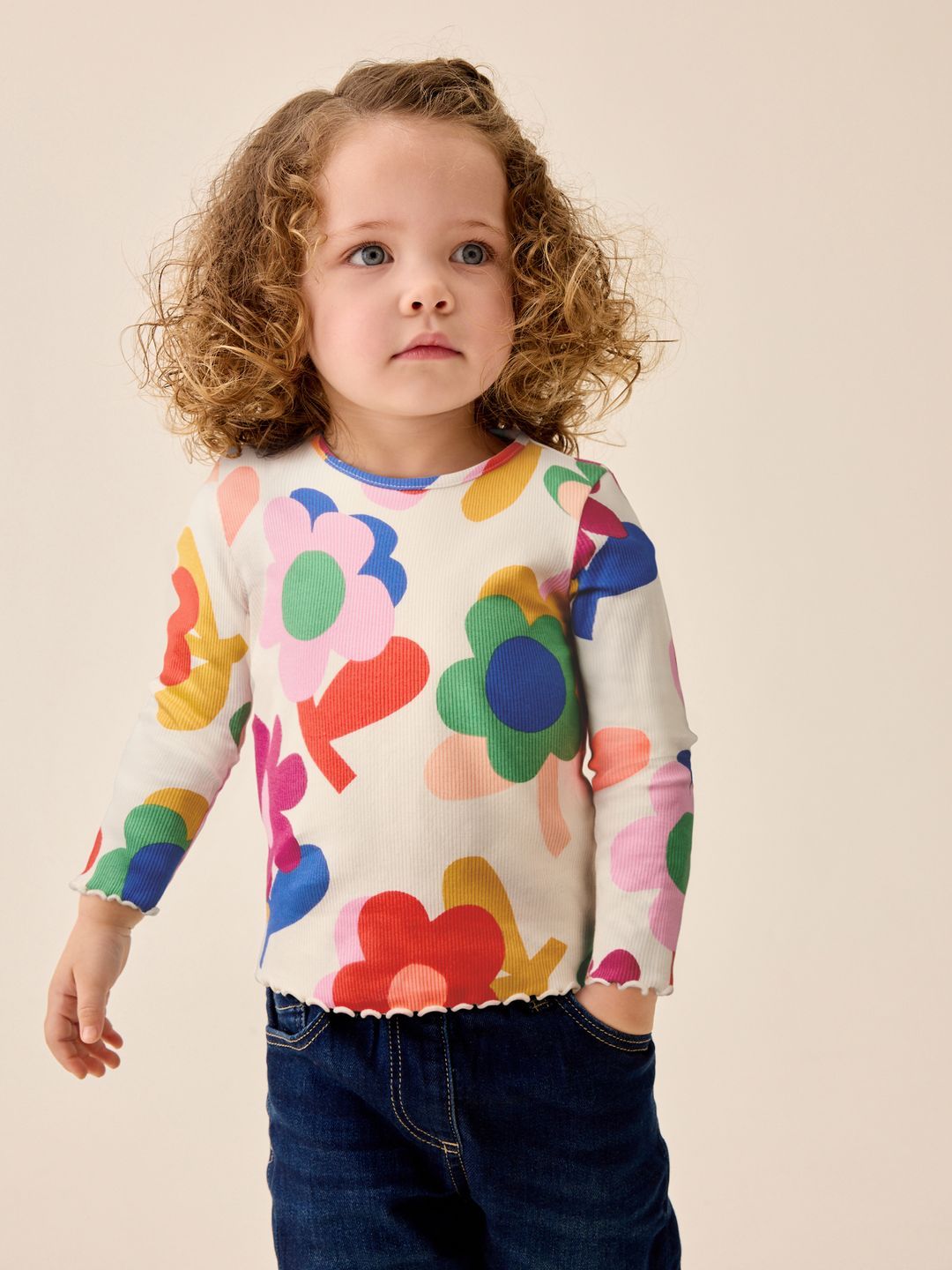 NEXT Floral Print Cotton Long Sleeve Top-image-36