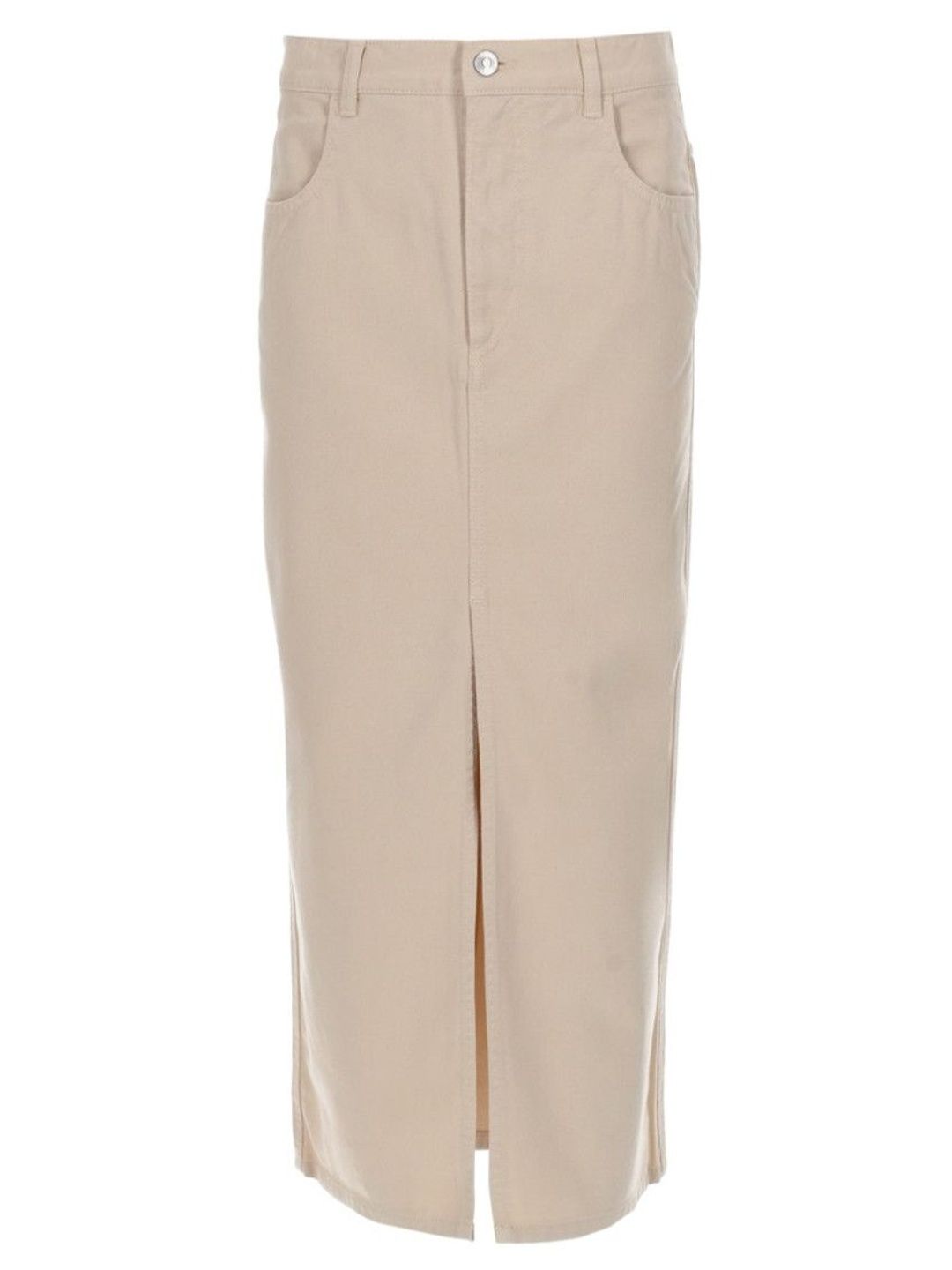 Isabel Marant Beige Solid Maxi Skirt-picture-38