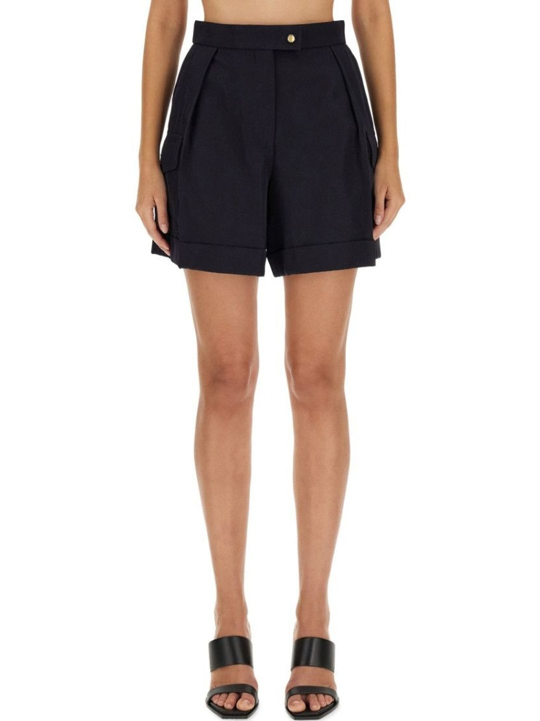 Black Solid Shorts-image-26
