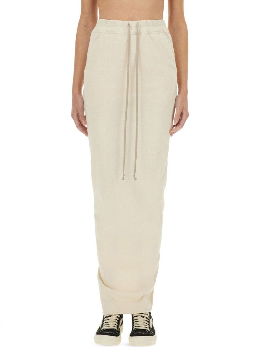 Rick Owens White Solid Maxi Skirt-picture-26