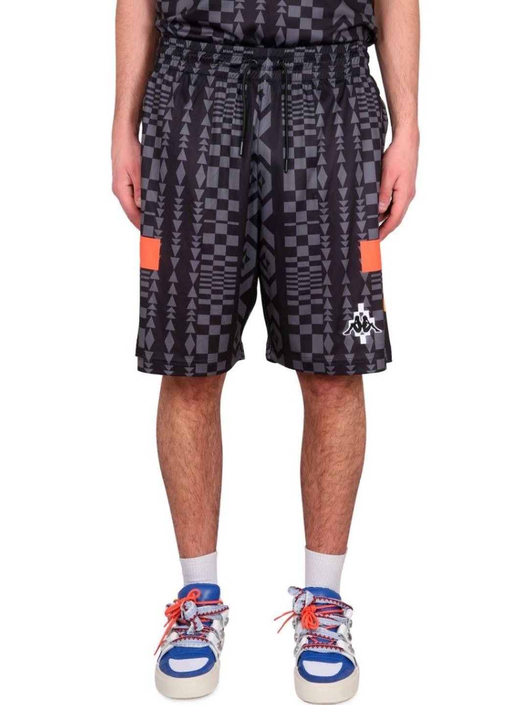marcelo burlon Black Geometric Shorts-picture-16