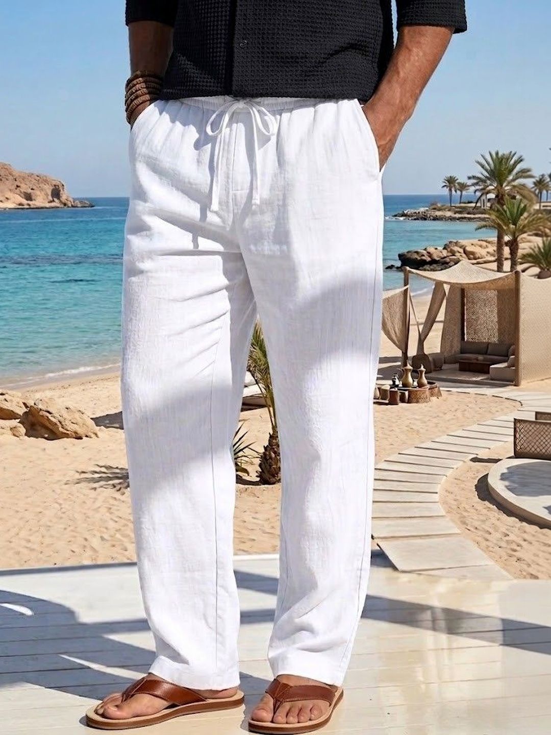 FEBRi Men Mom Fit Easy Wash Trousers-picture-21
