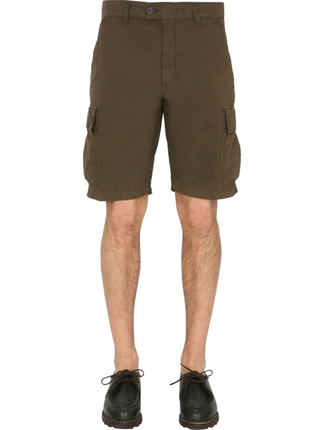 aspesi Khaki Solid Shorts-picture-54