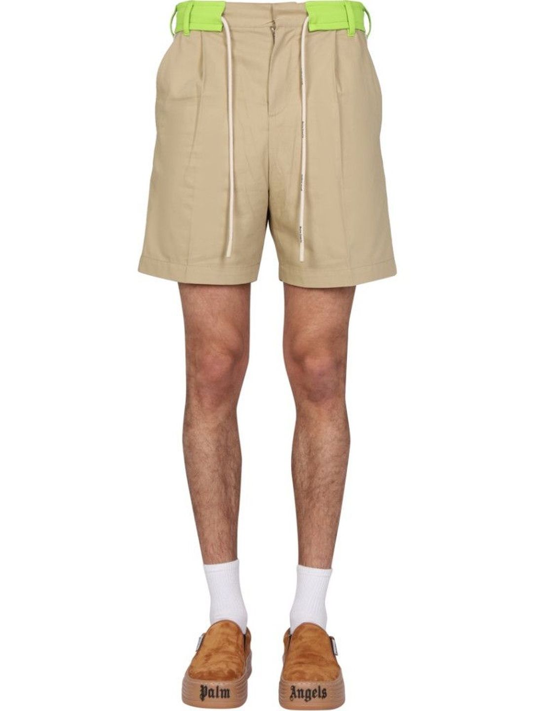 palm angels Beige Solid Shorts-picture-44