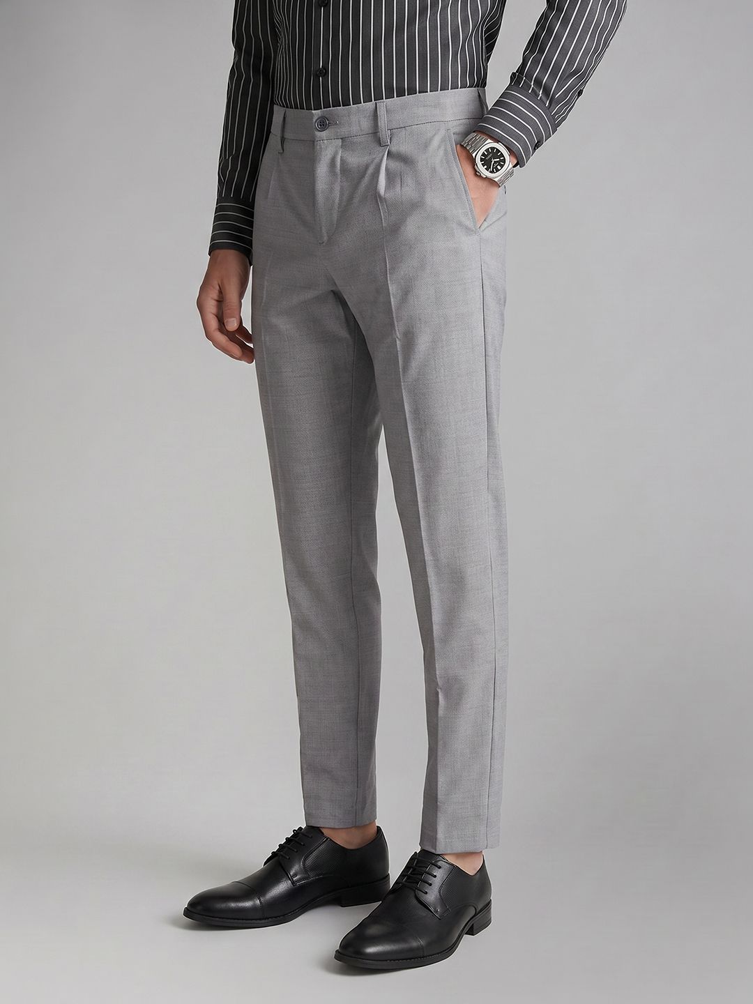 Allen Solly Men Pleated Formal Trouser-picture-21