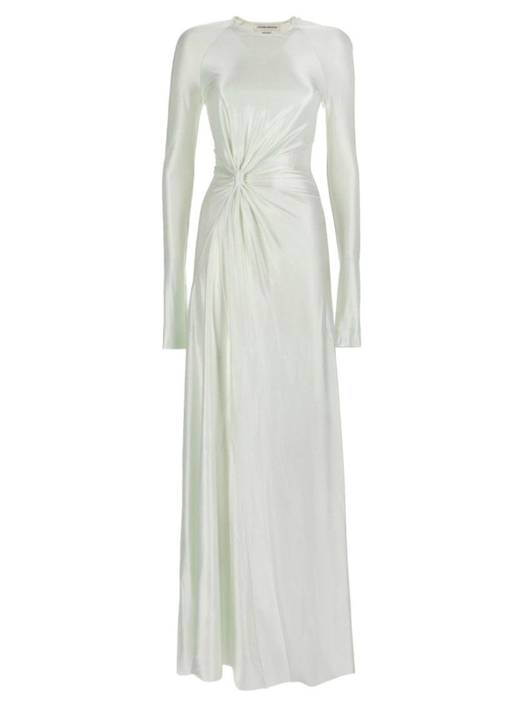 Victoria Beckham Off White Round Neck Maxi Dress-picture-34