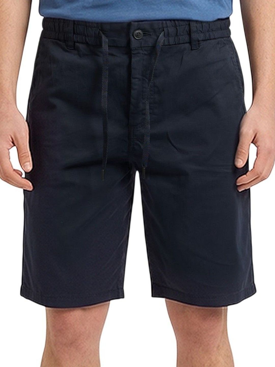 hugo boss Navy Blue Solid Shorts-picture-22