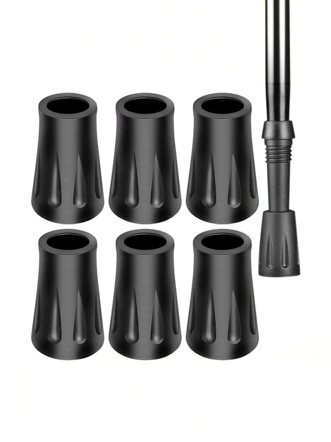 MAYCREATE Black 6 piece Textured Rubber-picture-41