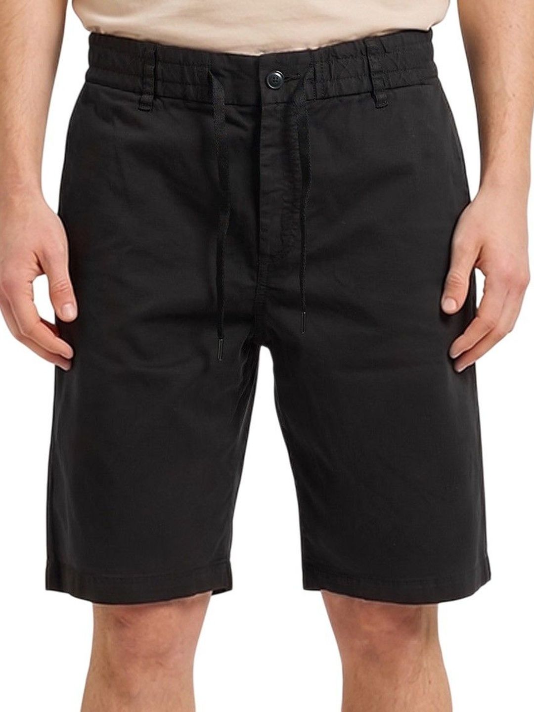 Black Regular Shorts-image-0