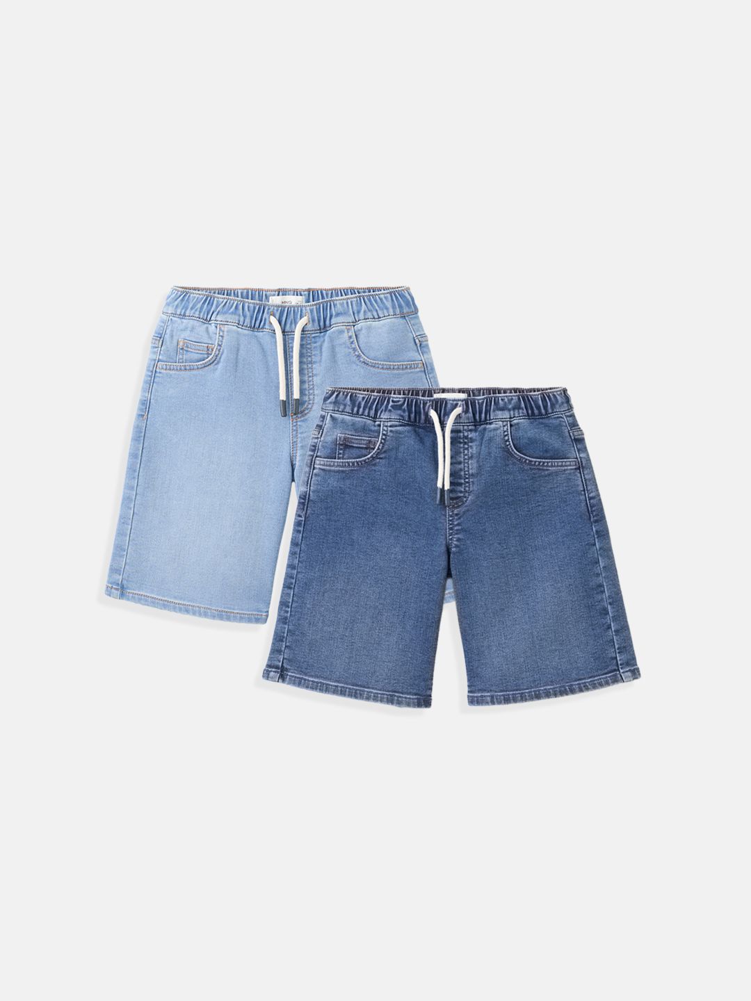 Mango Kids Boys Pack of 2 Denim Shorts-picture-40