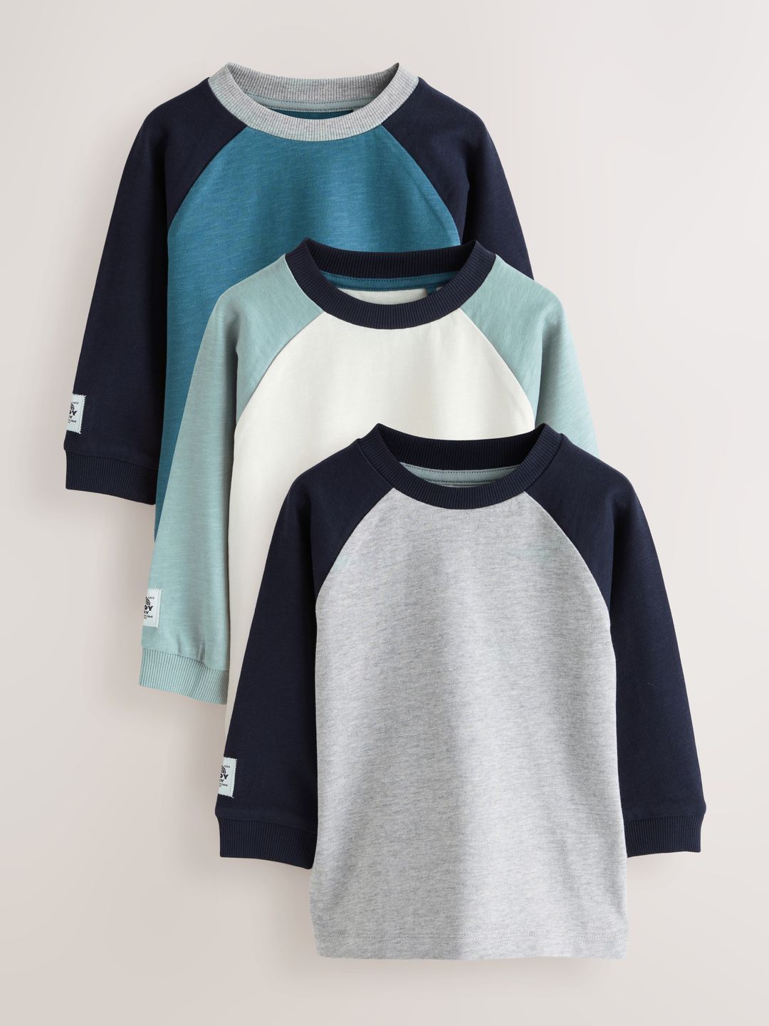 NEXT Boys Pack of 3 Raglan Sleeves T-shirt-picture-36