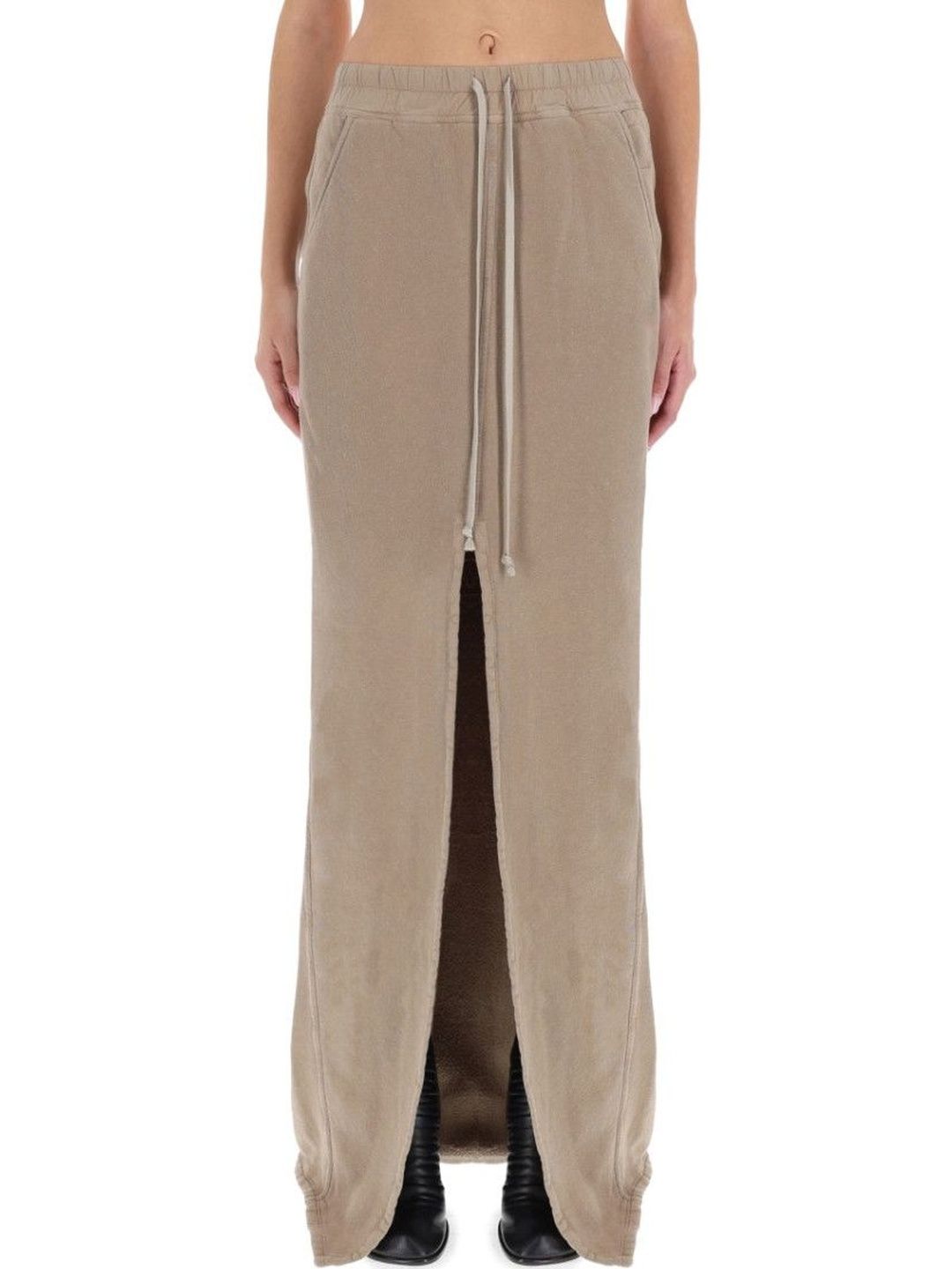 Rick Owens Beige Solid Maxi Skirt-picture-21