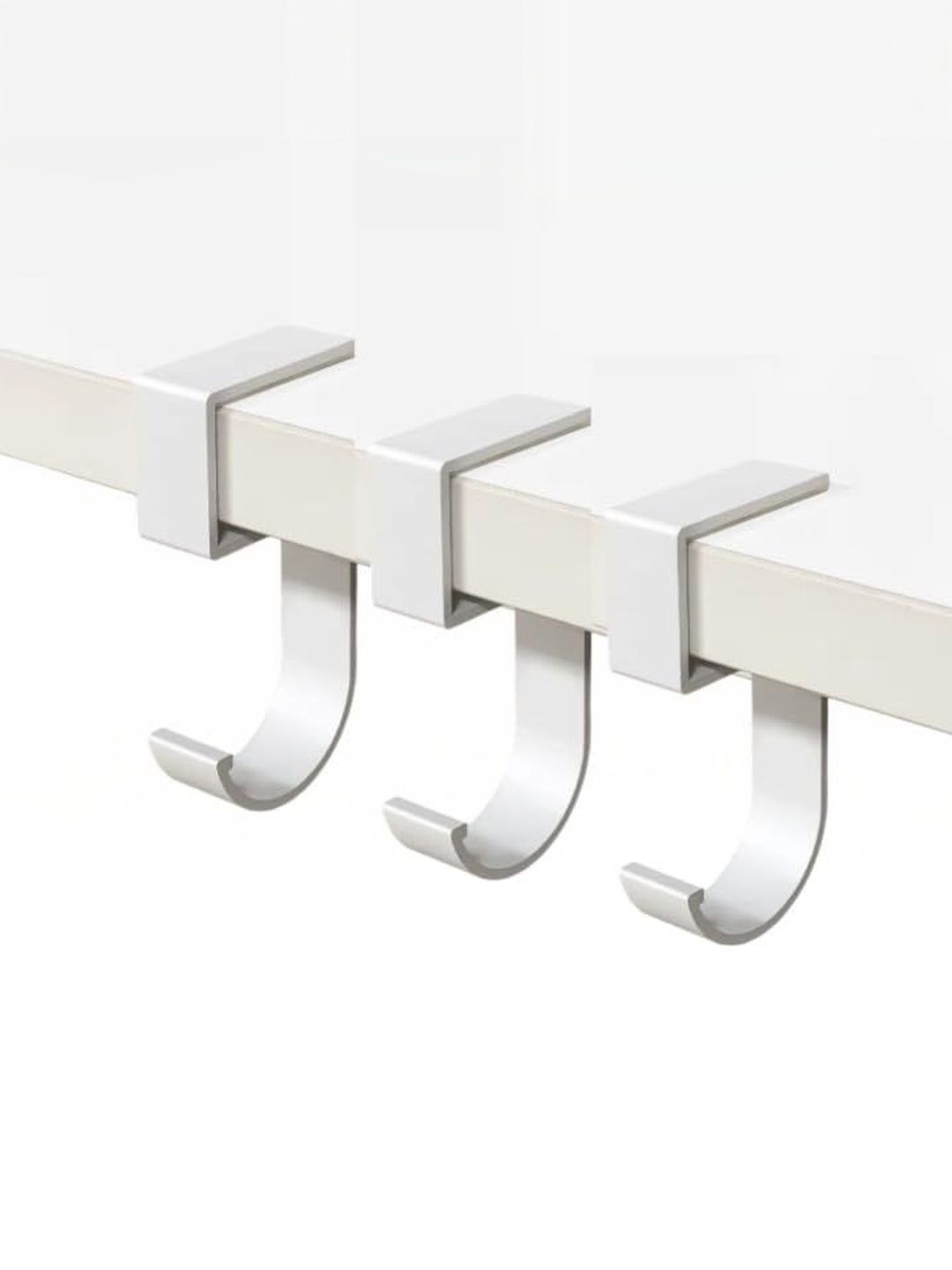 AUGEN Set Of 3 White Bag Holders For Table Non-Slip Handbag Hook-picture-23