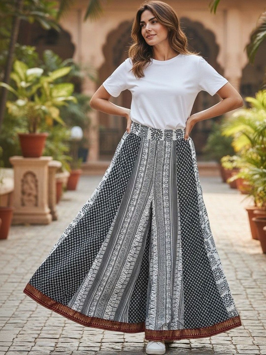 Cot'N Soft Women Ethnic Motifs Printed Ethnic Palazzos-image-41