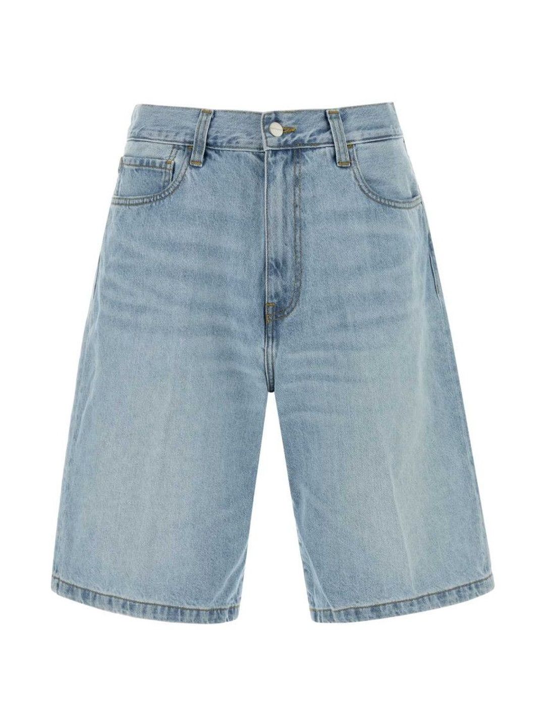Light Blue Solid Shorts-image-33