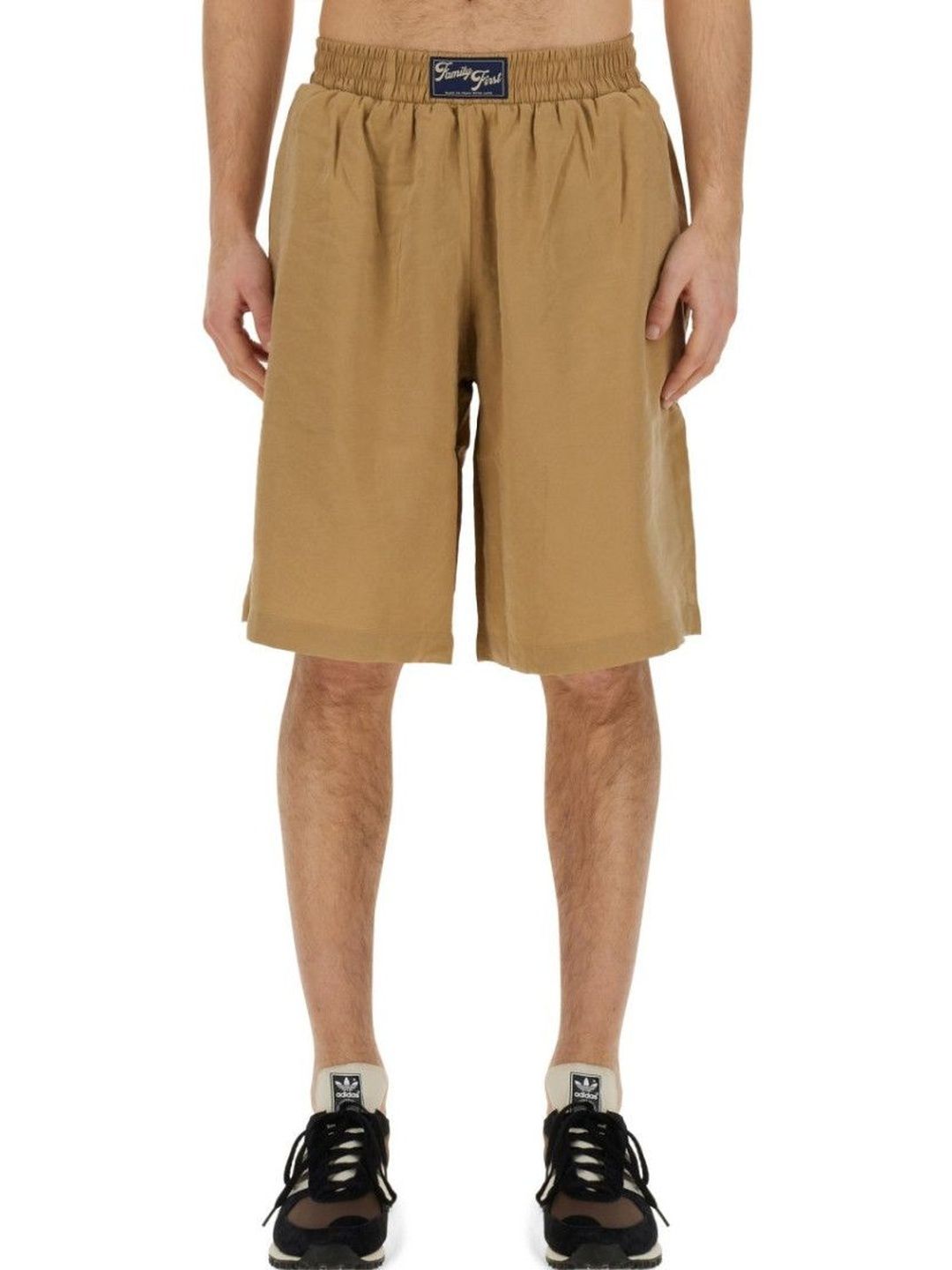 family first Beige Logo Shorts-picture-43