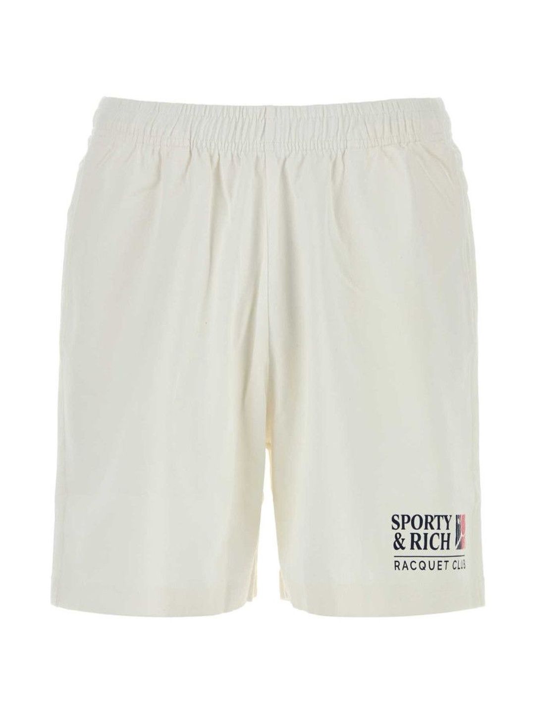 Sporty & Rich Off White Logo Shorts-picture-23
