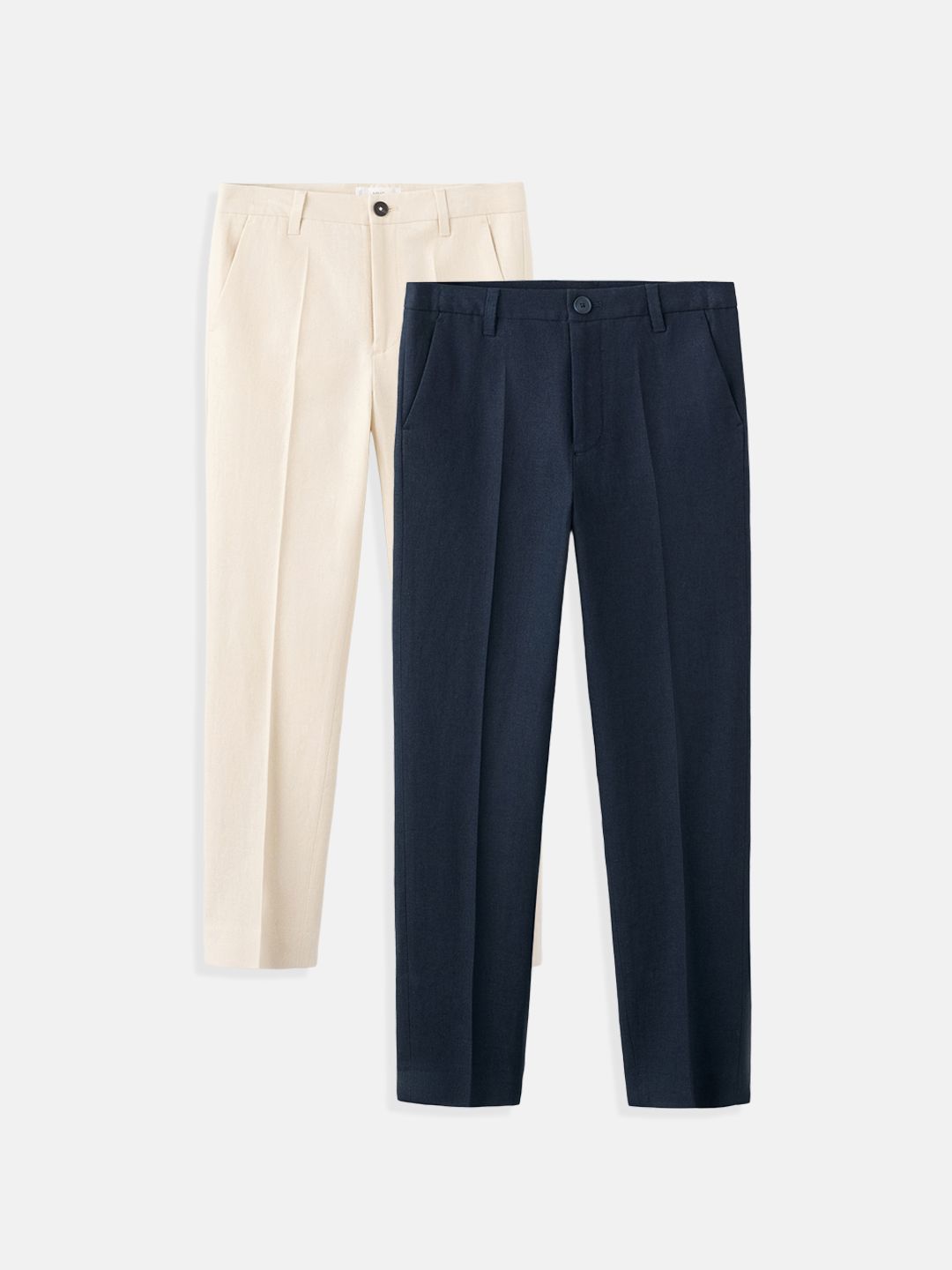 Mango Kids Boys Pack of 2 Straight Fit Trousers-picture-35